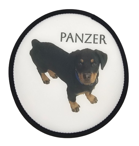 Custom doggie frisbee (cloth)