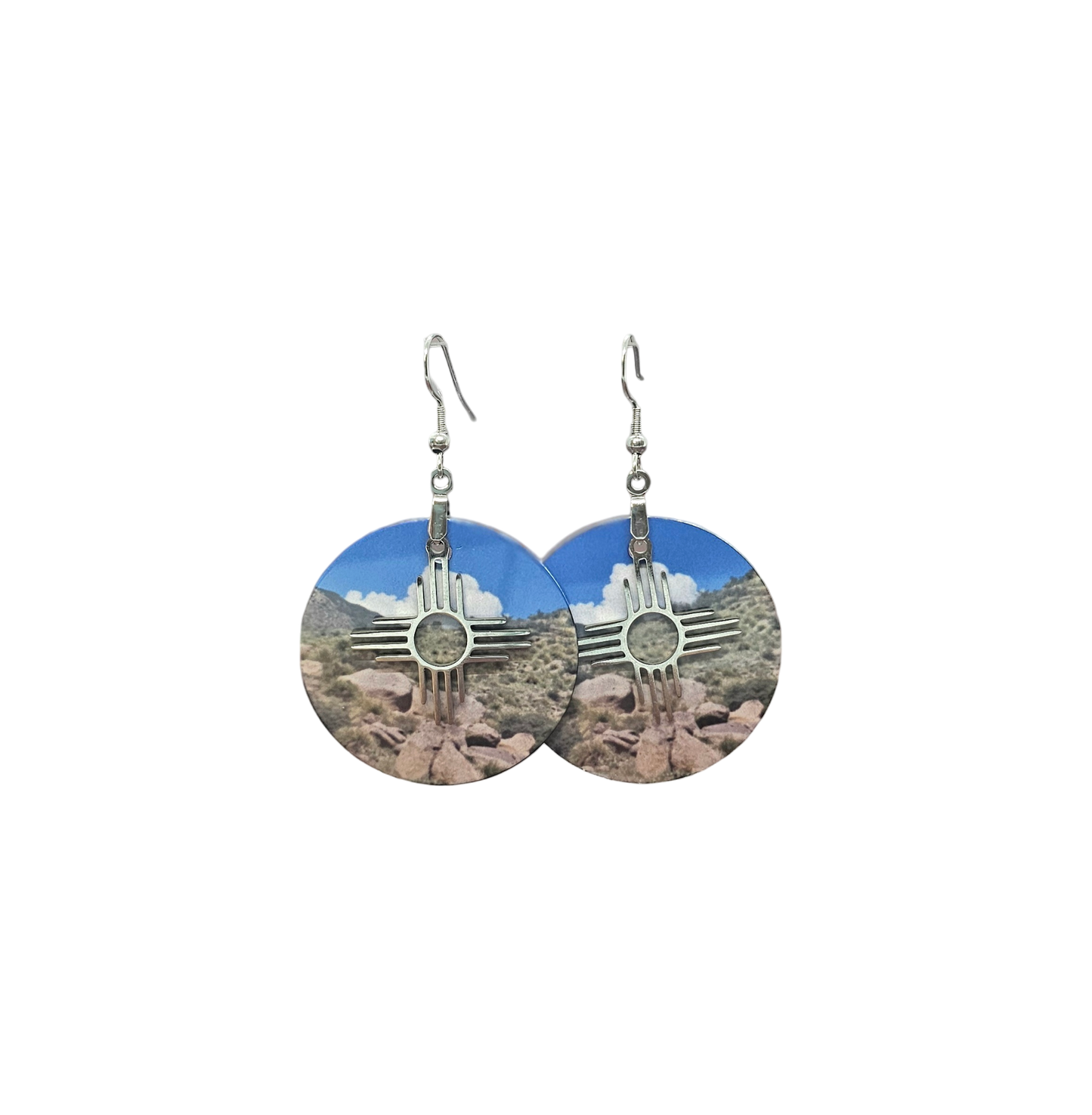 NM landscape dangle earrings