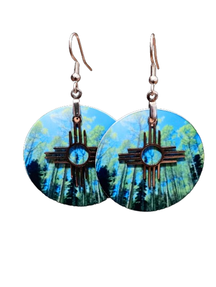 NM landscape dangle earrings