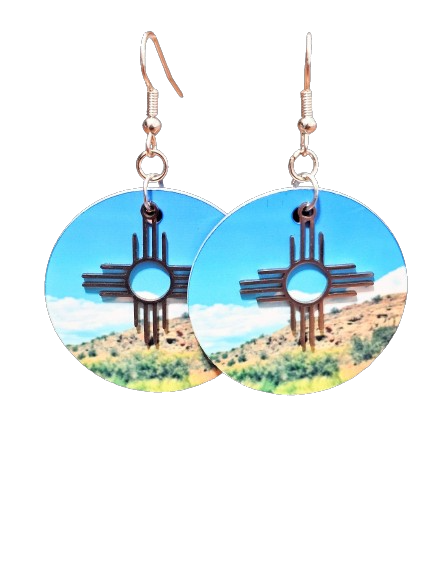 NM landscape dangle earrings